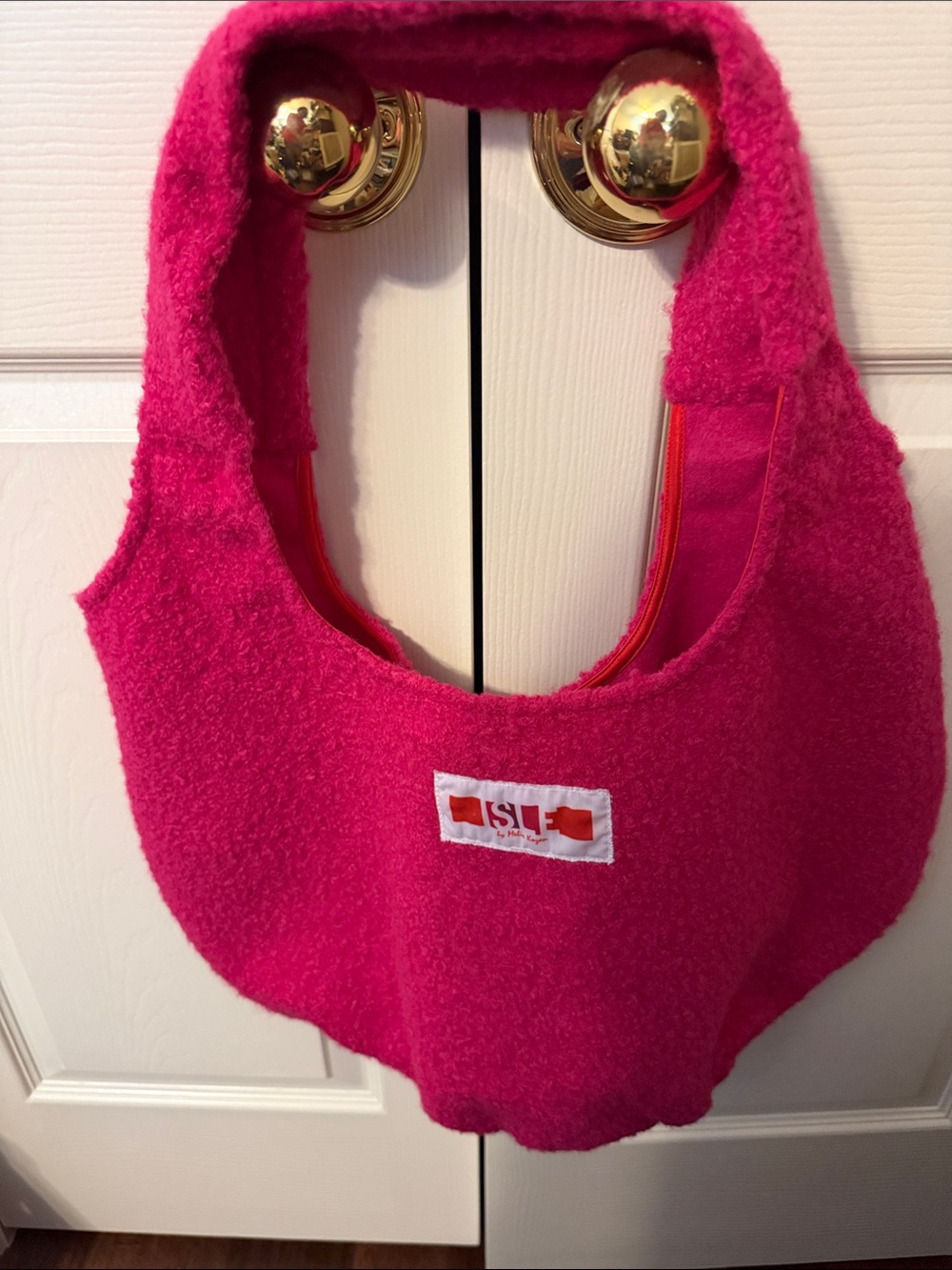 Women’s Fuzzy Pink Shoulder Bag
